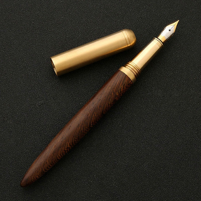 Luxury Wood Fountain Pen School Office Writing Ink Pen Stationery Gifts Supplies