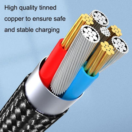 Magnetic Charging Cable for Everyday Device Use at Home showing high-quality tinned copper multi-strand wires and braided exterior for safe, stable charging