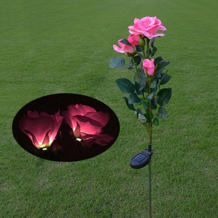 Solar-Powered LED Rose Garden Lantern for Stunning Outdoor Decor