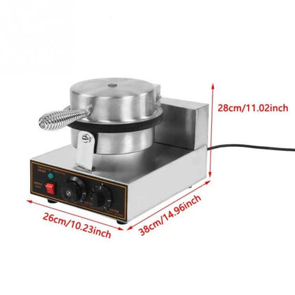 Cone And Waffle Maker For Home Use Versatile Kitchen Appliance stainless steel dual-voltage tabletop waffle cone maker 1.2kW