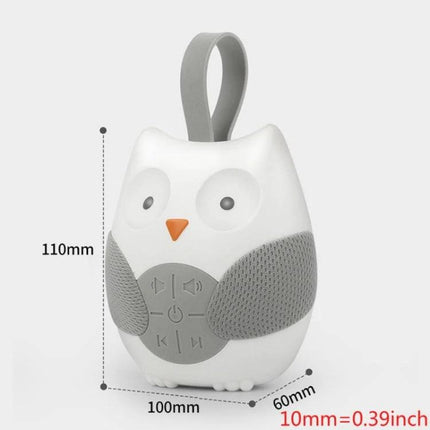 Gentle Owl Music Box for Baby's Bedtime Routine at Home - compact owl night sound machine with 15/30/60min timer