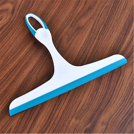 Glass Window Wiper Blue For Easy Home Glass Cleaning - lightweight 25x22cm PP+TPR squeegee for windows, showers, bathtubs and automotive glass
