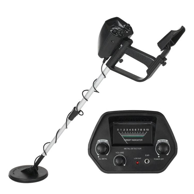 Portable Underground Metal Detector for Outdoor Treasure Hunting - lightweight detector with control panel for beach and park metal detection