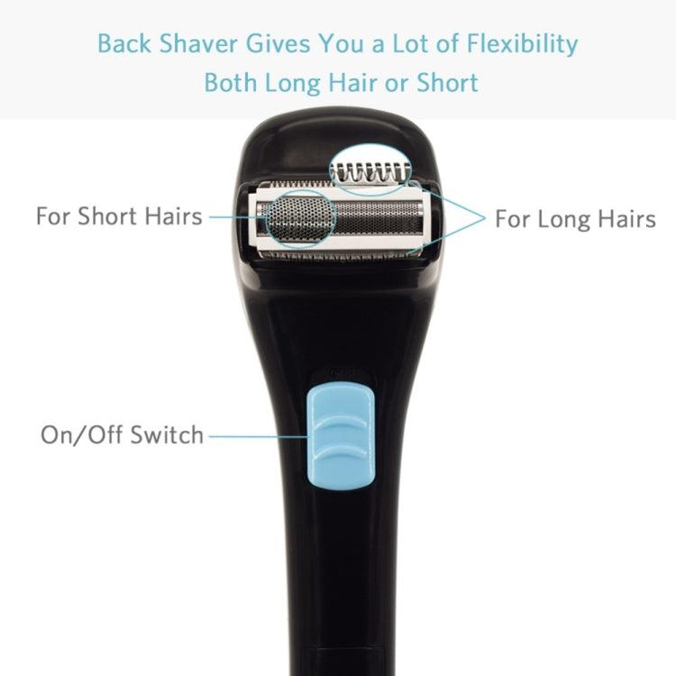 Ergonomic Retractable Electric Back Shaver