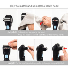 Ergonomic Retractable Electric Back Shaver