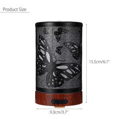 Colorful Butterfly Design Ultrasonic Essential Oil Diffuser with LED Light and Humidification Function