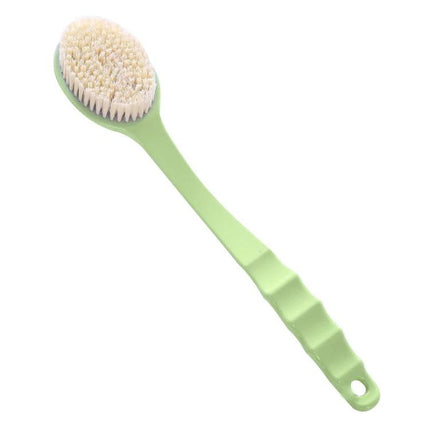 Bath Brush for Reaching Back During Daily Showers with soft nylon bristles and long handle for easy back cleaning