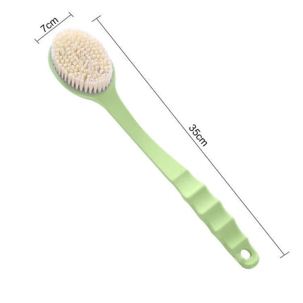 Bath Brush for Reaching Back During Daily Showers - 35cm long handle with soft nylon bristles for gentle back and hard-to-reach cleaning