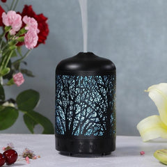 Colorful LED Metal Tree Aroma Diffuser and Humidifier with Ultrasonic Sterilization