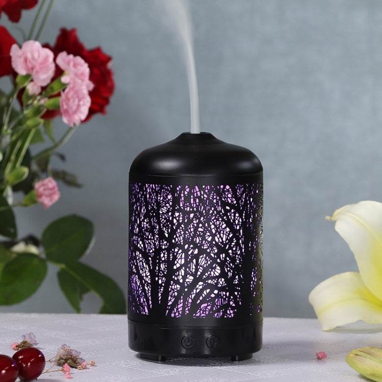 Metal Tree Air Humidifier Essential Oil Diffuser Mist Maker Colorful LED Lamp Diffuser Aromatherapy Air Purifier,, US Plug, UK Plug, EU Plug, AU Plug - Syndmart