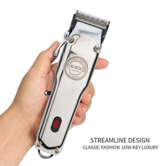 Vintage Power Electric Hair Clipper with LCD Display - Rechargeable and Strong Performance