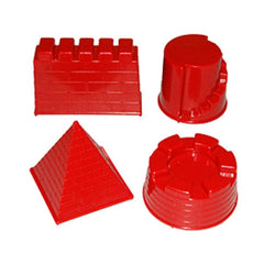 Kids' 4-Piece Educational Sandcastle Mold Set for Fun Playtime