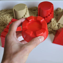 Kids' 4-Piece Educational Sandcastle Mold Set for Fun Playtime