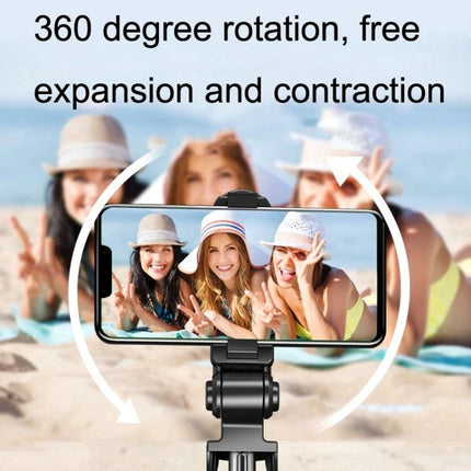 Compact Tripod Selfie Stick for Daily Photo Adventures – beach group selfie mounted with 360° rotation for steady shots and hands‑free photos