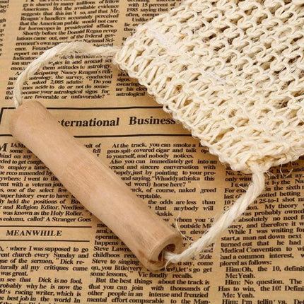 Sisal Bath Towel For Everyday Shower Skin Care Routine natural sisal exfoliating towel with wooden handle for back cleaning