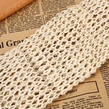 Sisal Bath Towel For Everyday Shower Skin Care Routine – natural sisal exfoliating towel with woven texture for gentle dead skin removal