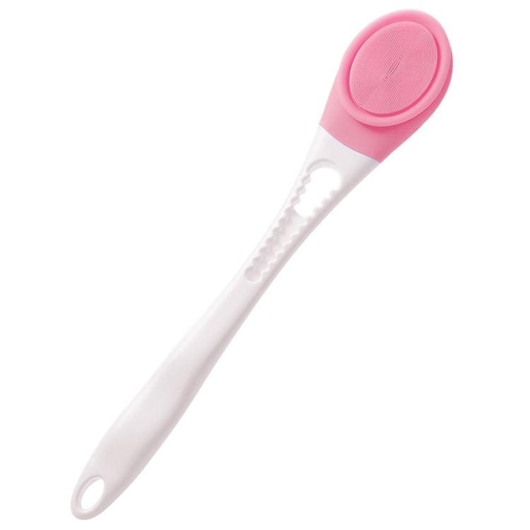 Electric Adjustable Automatic Spa Massage Brush with Long Handle for Deep Skin Cleansing Pink