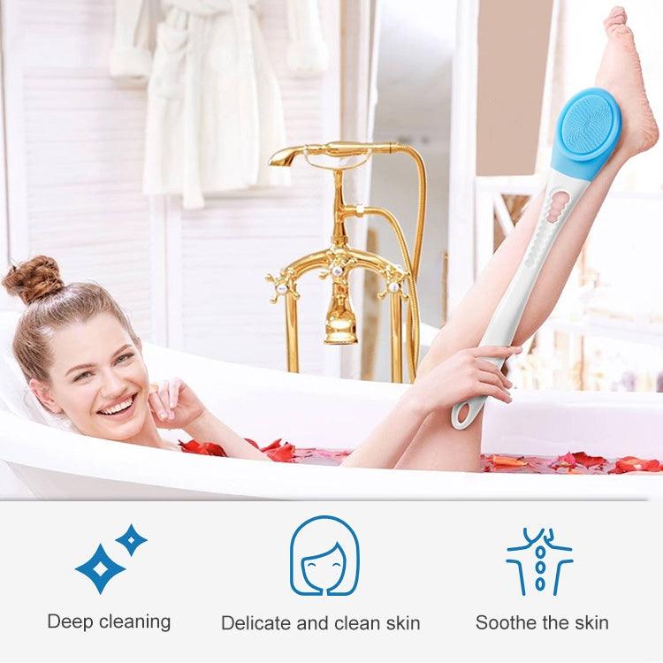 Electric Adjustable Automatic Spa Massage Brush with Long Handle for Deep Skin Cleansing