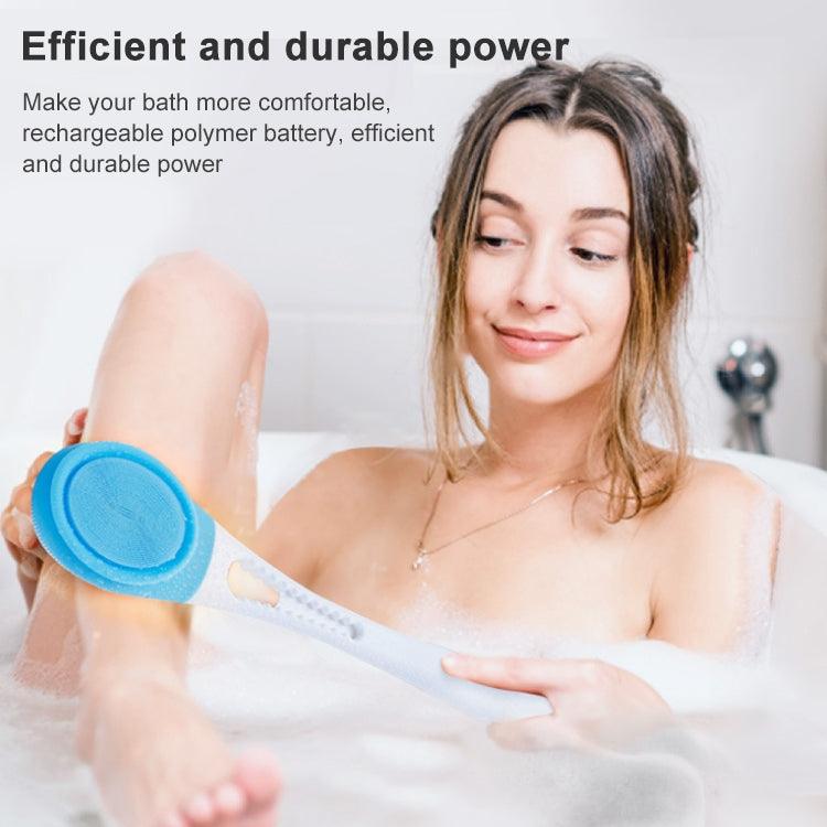 Electric Adjustable Automatic Spa Massage Brush with Long Handle for Deep Skin Cleansing