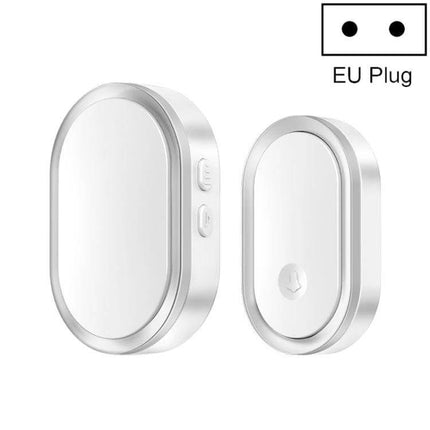 CACAZI Wireless Smart Remote Control Doorbell for Elderly white wireless doorbell chime and button set EU plug