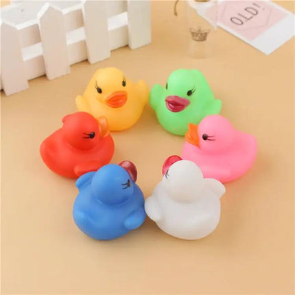 2-Pack LED Water Sensor Baby Bath Duck Toys, Floating Lights
