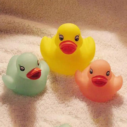 2-Pack LED Water Sensor Baby Bath Duck Toys, Floating Lights