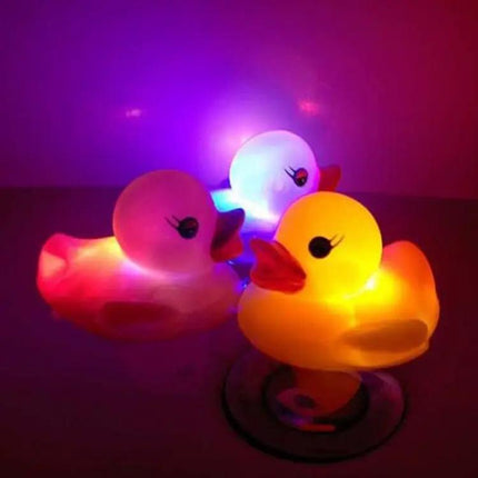 2-Pack LED Water Sensor Baby Bath Duck Toys, Floating Lights