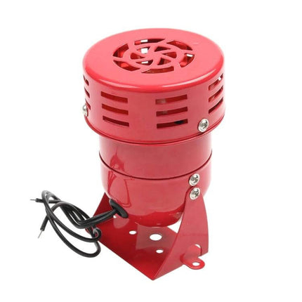 Mini Alarm Buzzer for Everyday Safety and Security Alerts - compact red metal buzzer with mounting bracket and wiring for home or small office