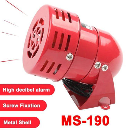 Mini Alarm Buzzer for Everyday Safety and Security Alerts - red metal high-decibel MS-190 with screw fixation for home or small office