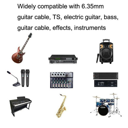 Guitar Connection Cable for Home Practice and Gigs connecting electric guitar, bass, keyboard, sax, mixer and PA for clear home or live sound