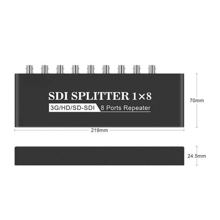 SDI Video Distribution Amplifier with 1 Input and 8 Outputs | Syndmart