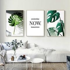 Botanical Letter Art Wall Prints - Framed and Unframed Options Available