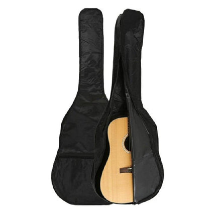 Durable Guitar Bag for Everyday Travel and Protection - black Oxford cloth with accessory pocket, waterproof cover for acoustic guitar