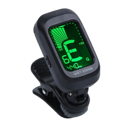 Little Angel Tuner for Everyday Guitar Practice and Travel - compact clip-on tuner with bright LED display for quick accurate tuning at home or on the road