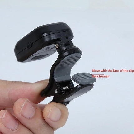 Little Angel Tuner for Everyday Guitar Practice and Travel compact clip-on tuner with LED display for fast accurate tuning at home or on the road