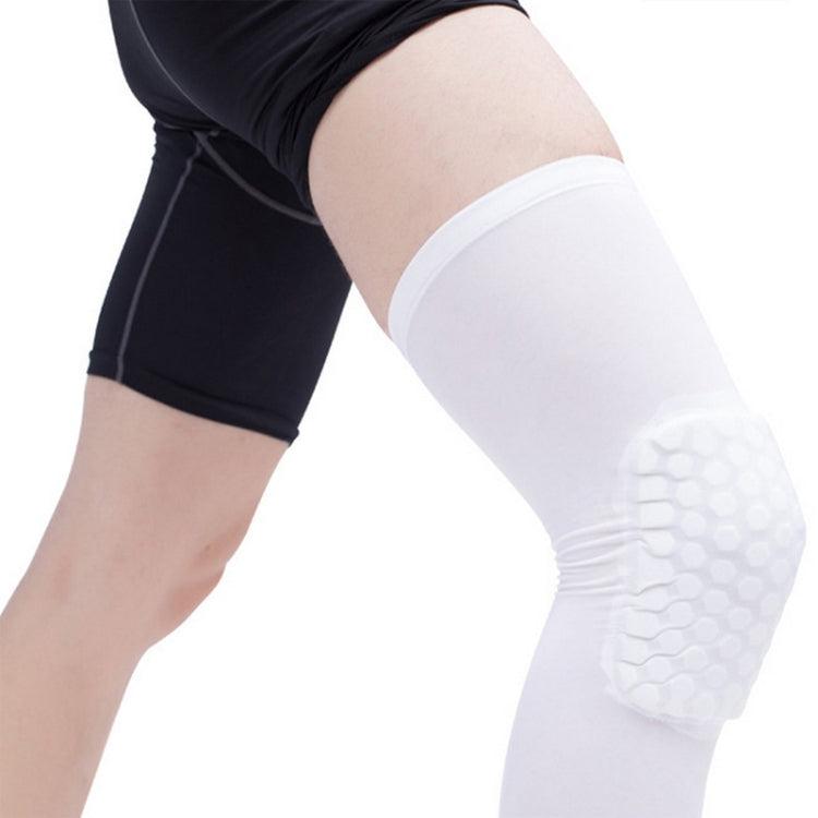 Long Sports Anti-collision Anti-fall Honeycomb Knee Pads S M L XL 