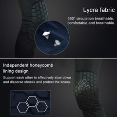 Breathable Honeycomb Knee Pads for Sports - Anti-Collision and Anti-Fall Protection