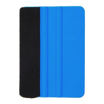 Set of 5 Blue Felt Scrapers for Car Film Application – blue felt edge squeegee for bubble-free window tint and paint-safe film installation
