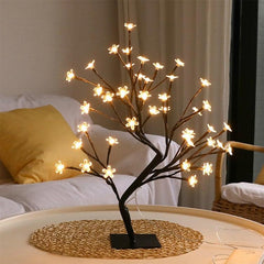 Cherry Blossom Night Light Table Lamp - Creative Decorative Gift for Home and Office