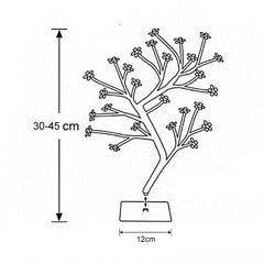 Lámpara de cerezo, lámpara de mesa, diseño de habitación, decoración, luz de noche creativa, regalo