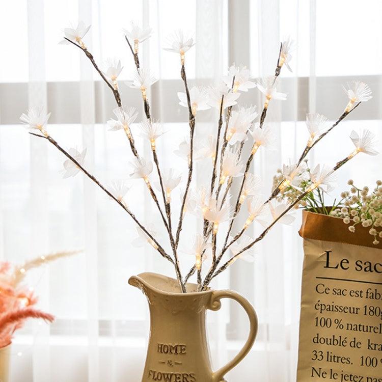 Fiber Optic Blossom Twig LED String Lights for Romantic Room Decor