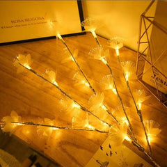 Fiber Optic Blossom Twig LED String Lights for Romantic Room Decor