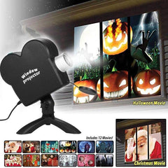 Holiday Laser Projection Home Theater: Christmas & Halloween Dual Movie Projector