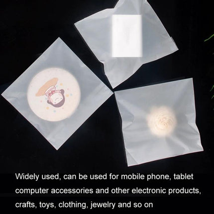 Matte CPE Self-Sealed Bags for Electronics Packaging and Protection — matte translucent CPE bags protecting phones, tablets, jewelry for shipping and storage