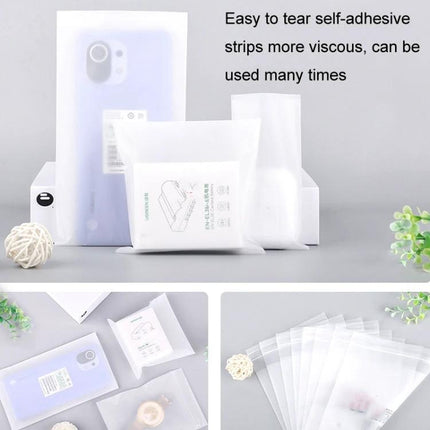 Matte CPE Self-Sealed Bags for Electronics Packaging and Protection - frosted CPE bags protecting phones, tablets and jewelry from dust and moisture