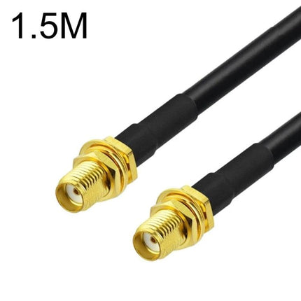 SMA RG58 Coaxial Cable for Wireless Antenna Extensions 1.5M with gold SMA connectors for GPS and car radio antenna extension