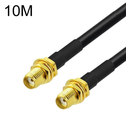SMA RG58 Coaxial Cable for Wireless Antenna Extensions - 10M SMA male to male gold-plated connectors, RG58 extension for GPS and car radio