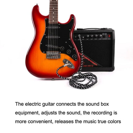 Reliable Guitar Cable for Musicians' Daily Practice and Performances connecting electric guitar to amp for clear sound