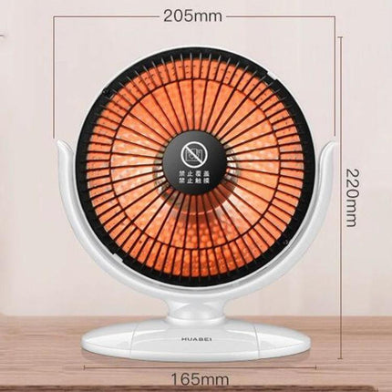 Small Sun Compact Desk Heater for Office and Home Use - white quartz tube desk heater 205x220mm for targeted office or bedroom warmth