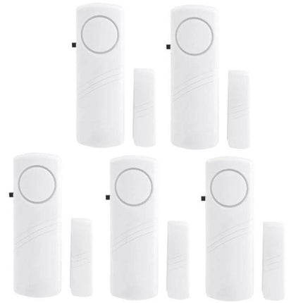Wireless Door and Window Burglar Alarm for Home Safety - white wireless door and window alarm sensors set for home entry points